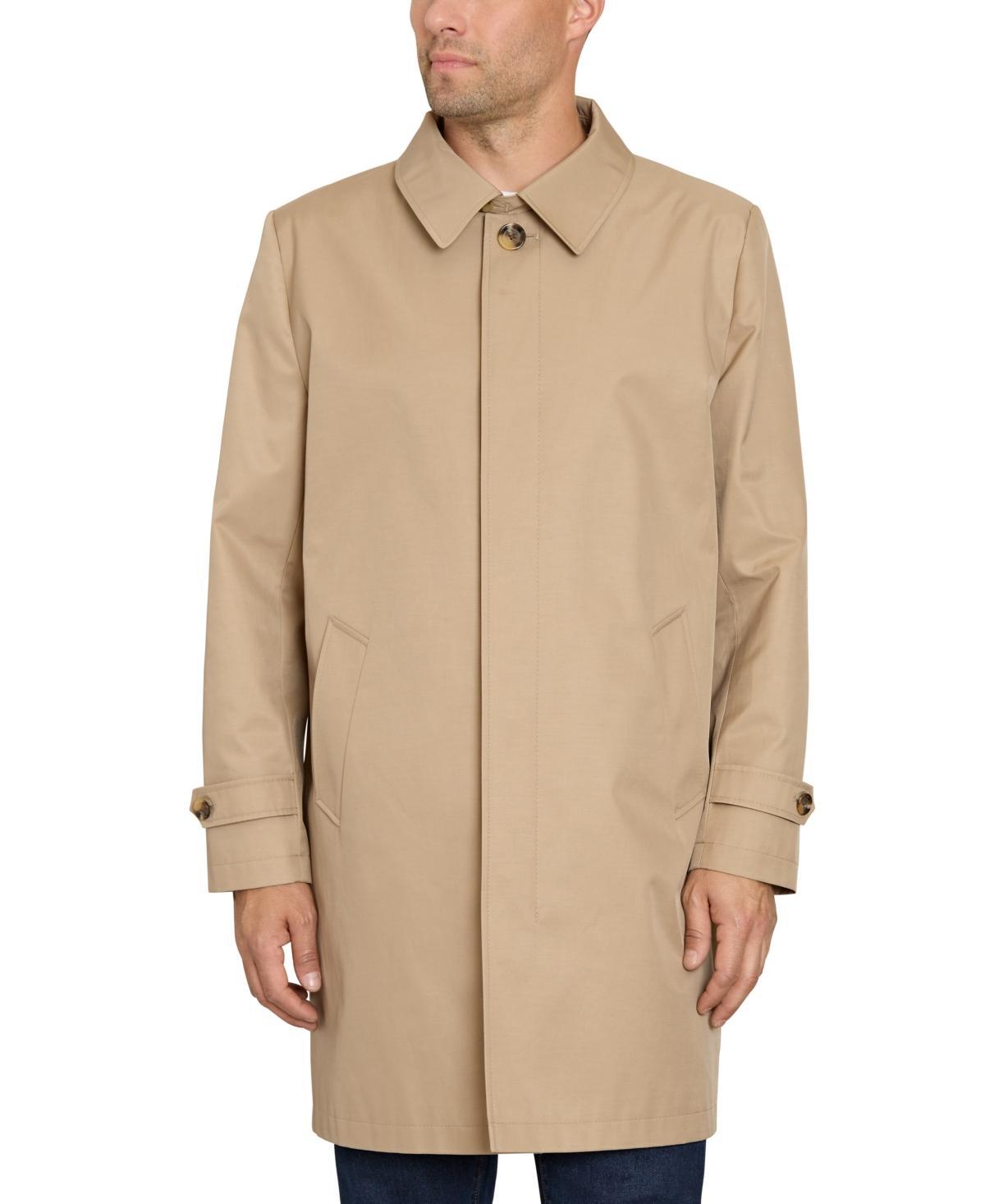 Sam Edelman Mens Button Rain Trench Coat Sand Product Image