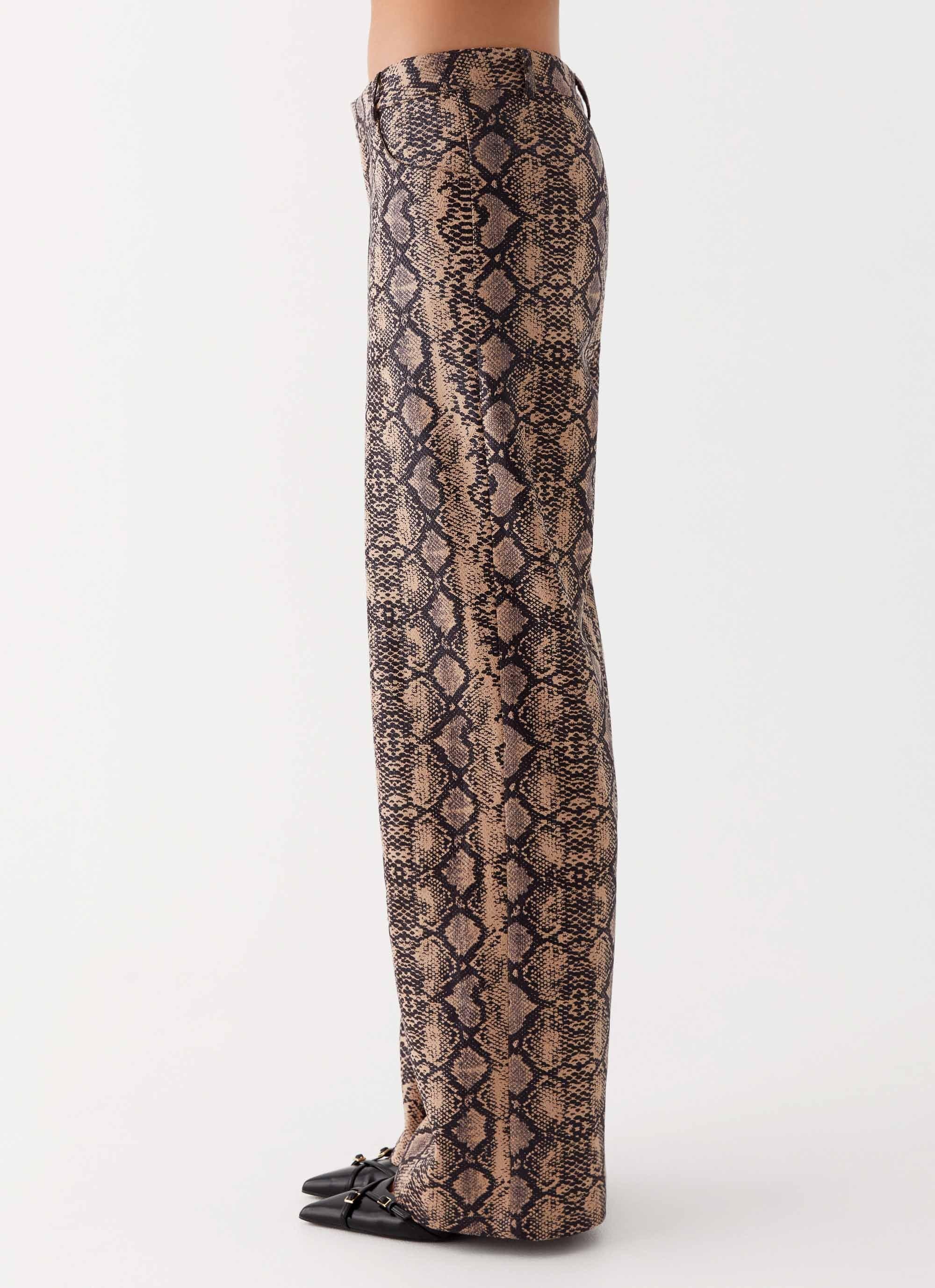 Presley Slim Fit Pants - Snake Girls Product Image