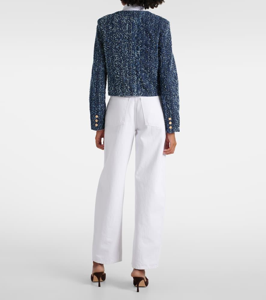 FRAME Tailored Denim Boucle Jacket In Magic Product Image