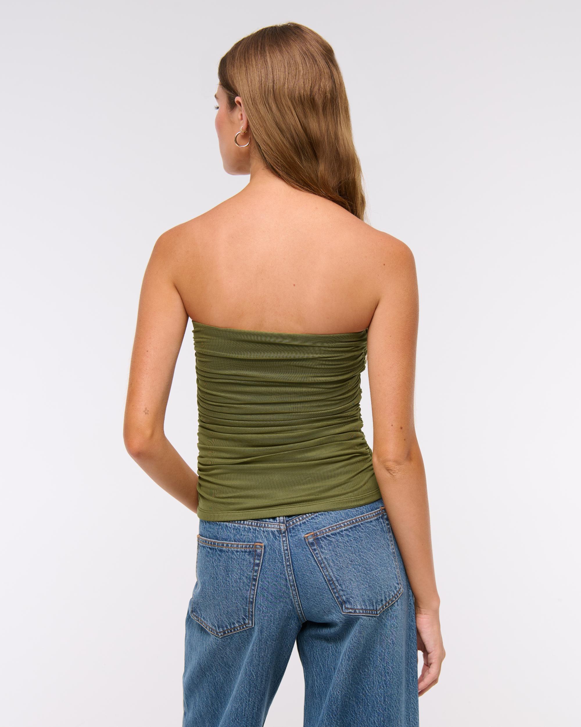 Bra-Free Mesh Hardware Tube Top Product Image