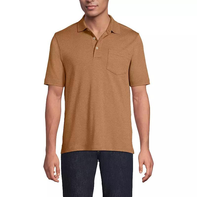 Big & Tall Lands' End Super Soft Supima Pocket Polo, Men's,  Product Image