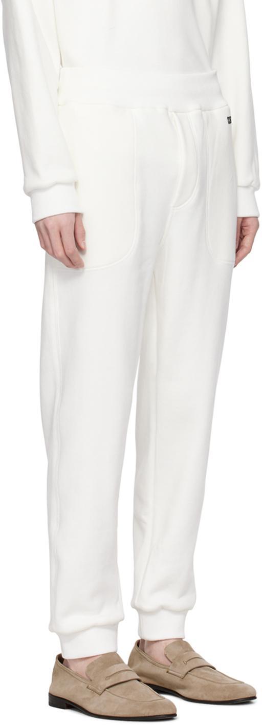 ZEGNA White Drawstring Sweatpants Product Image