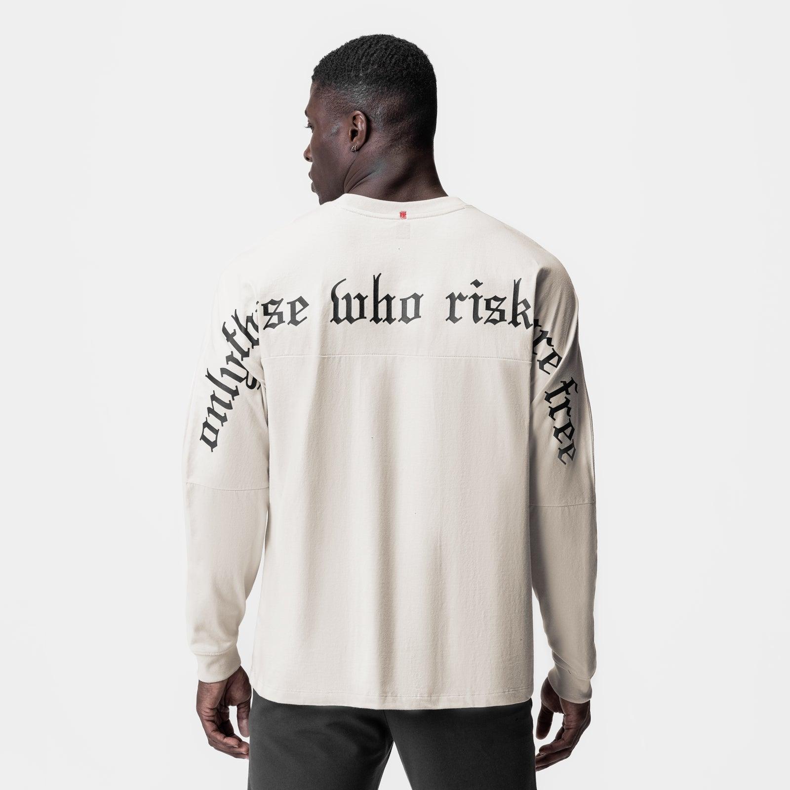 0851. Tech Essential™ Relaxed Long Sleeve - Stone/Black "OTWR" Product Image