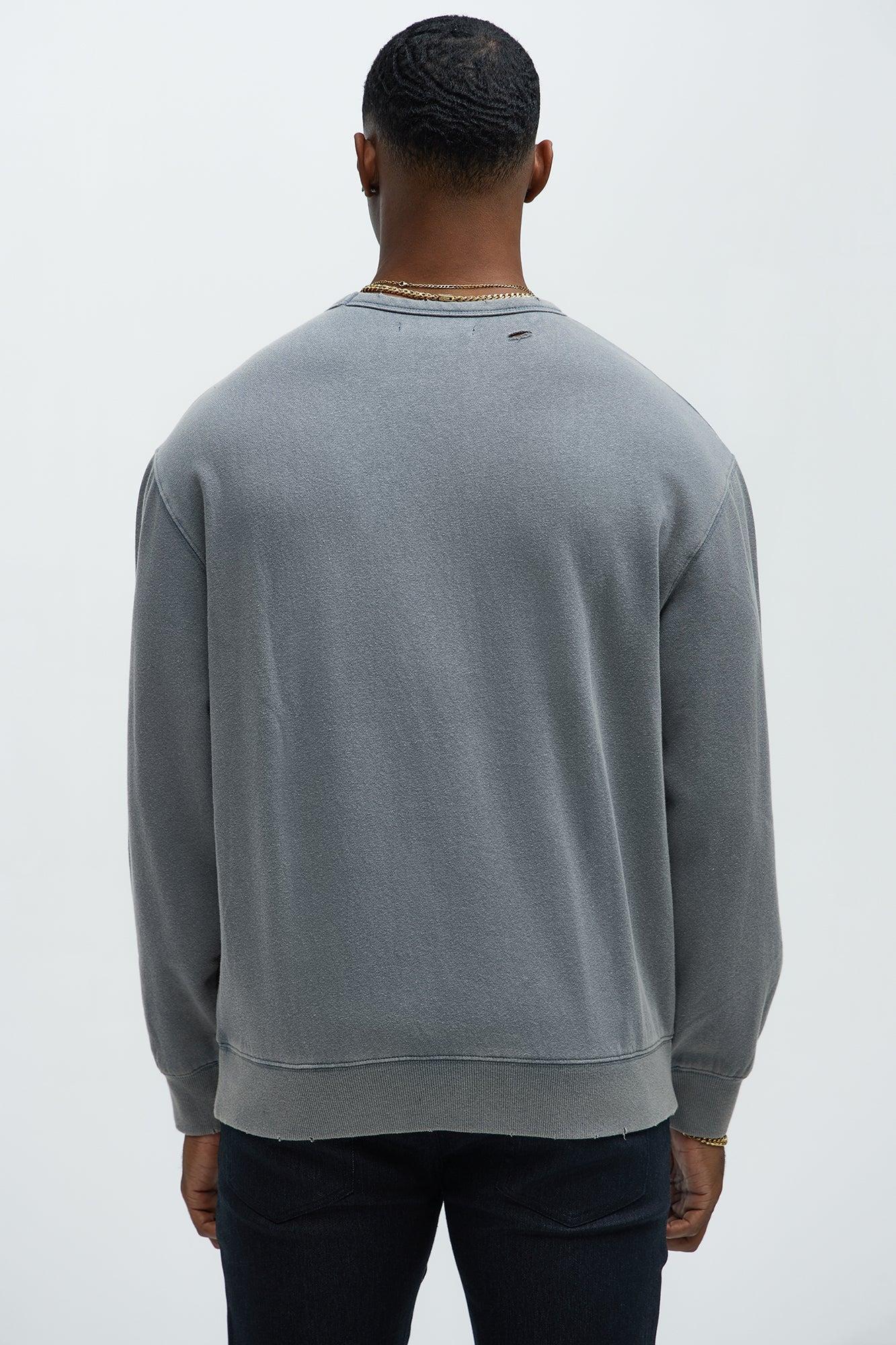 Perrie Crewneck Sweatshirt - Slate Blue Product Image