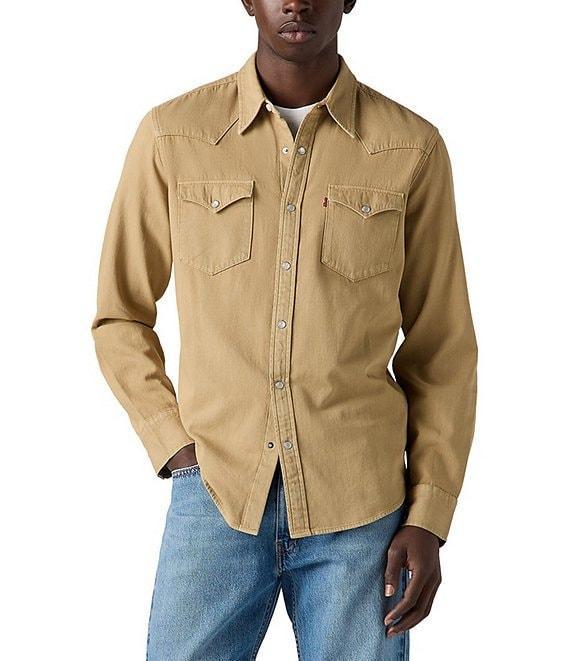 Levi's® Long Sleeve Solid Woven Western Shirt Product Image