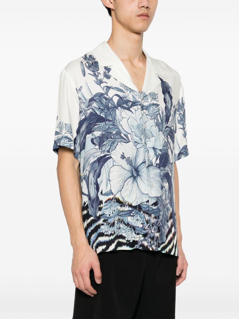 floral-print bowling shirt Product Image