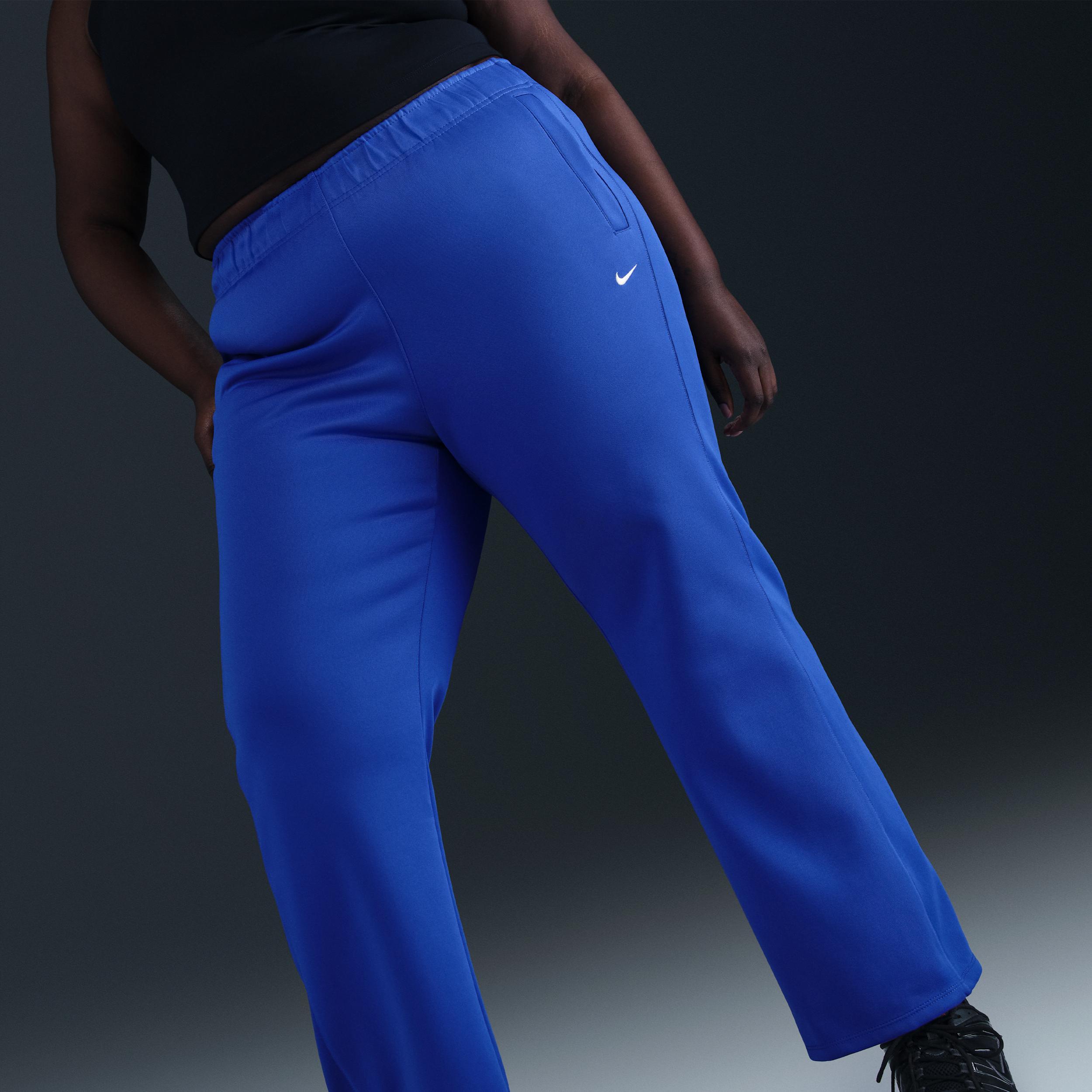 Womens Nike Sportswear Windrunner Mid-Rise Slim Knit Pants (Plus Size) | HJ1018-405 Product Image