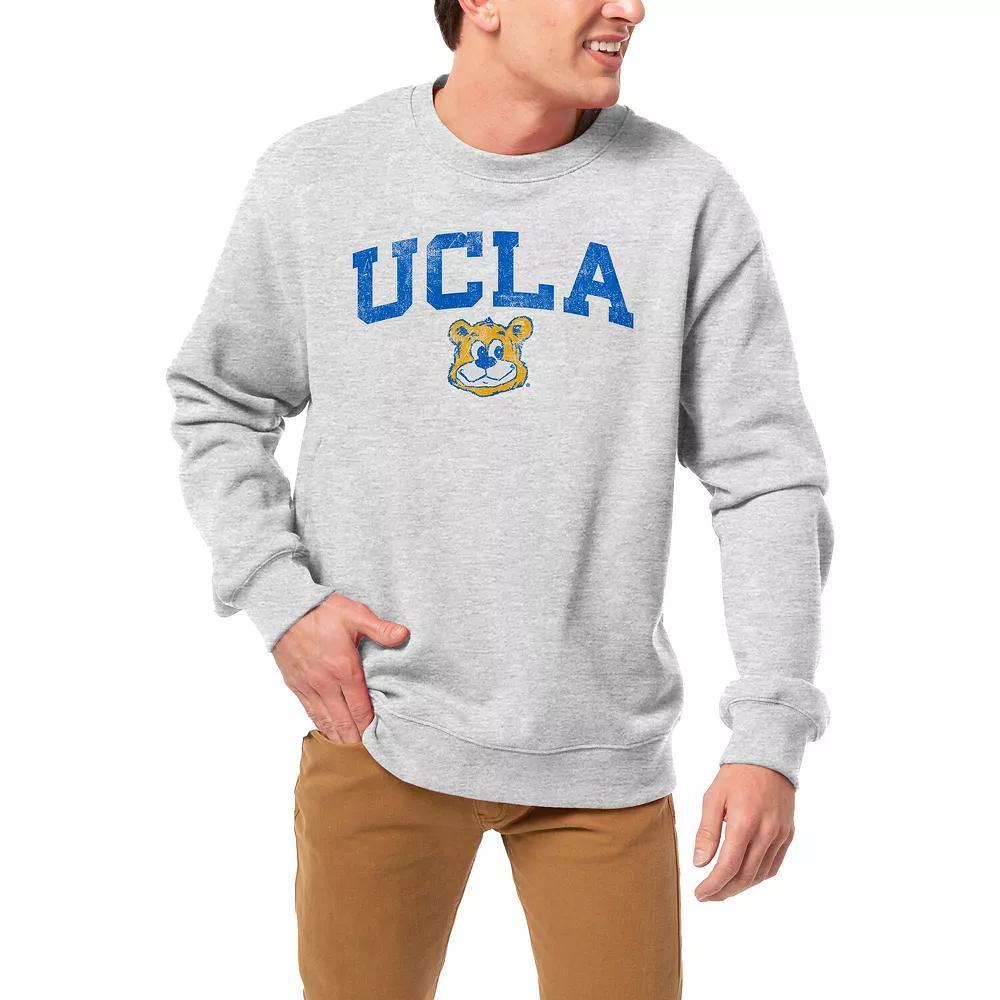 Men's League Collegiate Wear Gray UCLA Bruins 1965 Arch Essential Pullover Sweatshirt, Size: XL, Grey Product Image
