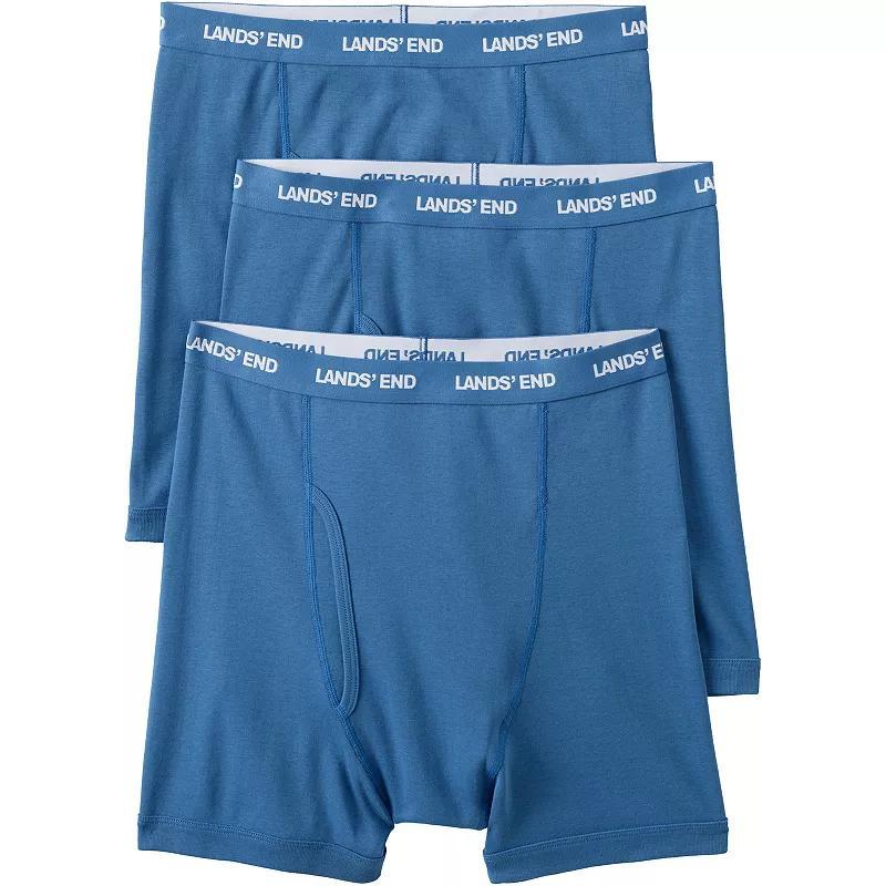 Big & Tall Lands End 3-Pack Knit Boxer Briefs, Mens Product Image