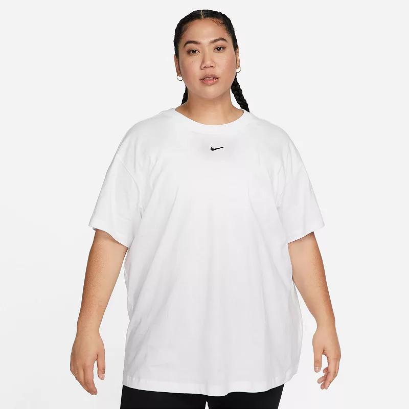 Womens Nike Sportswear Essential T-Shirt (Plus Size) | FJ2739-100 Product Image