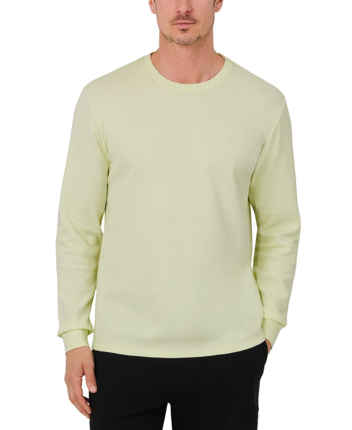 Lacoste Mens Waffle-Knit Thermal Sleep Shirt Product Image