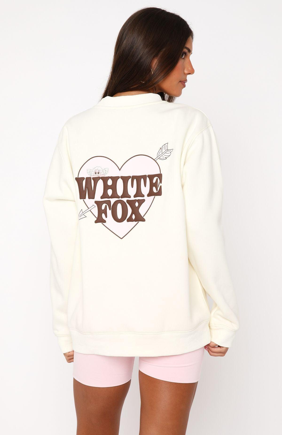 Want You For Life Oversized Sweater Cream Product Image