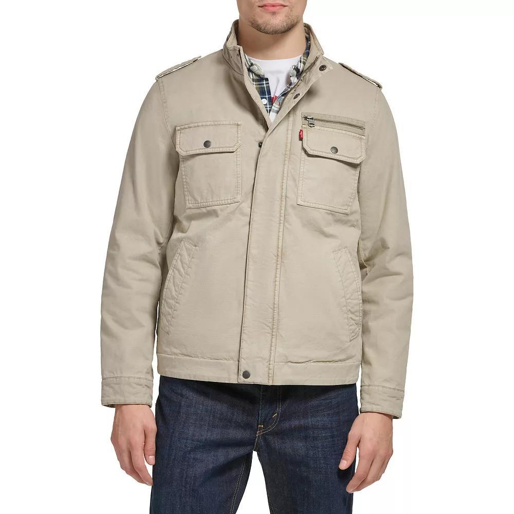 Men's Levi's® Cotton Filled Military Jacket, Size: Large, Grey Product Image