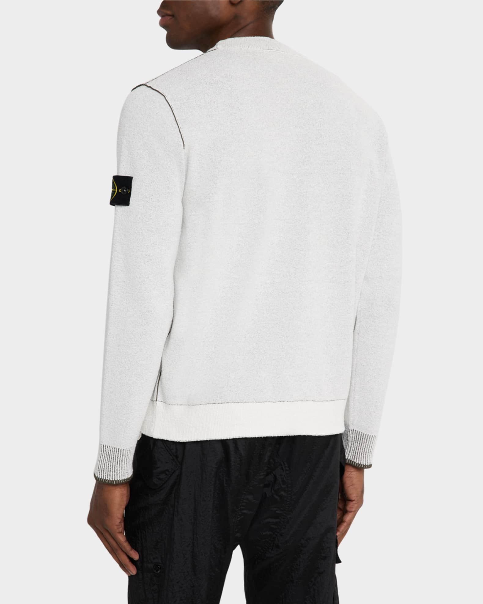 Men's Contrast-Trim Crew Sweatshirt Product Image