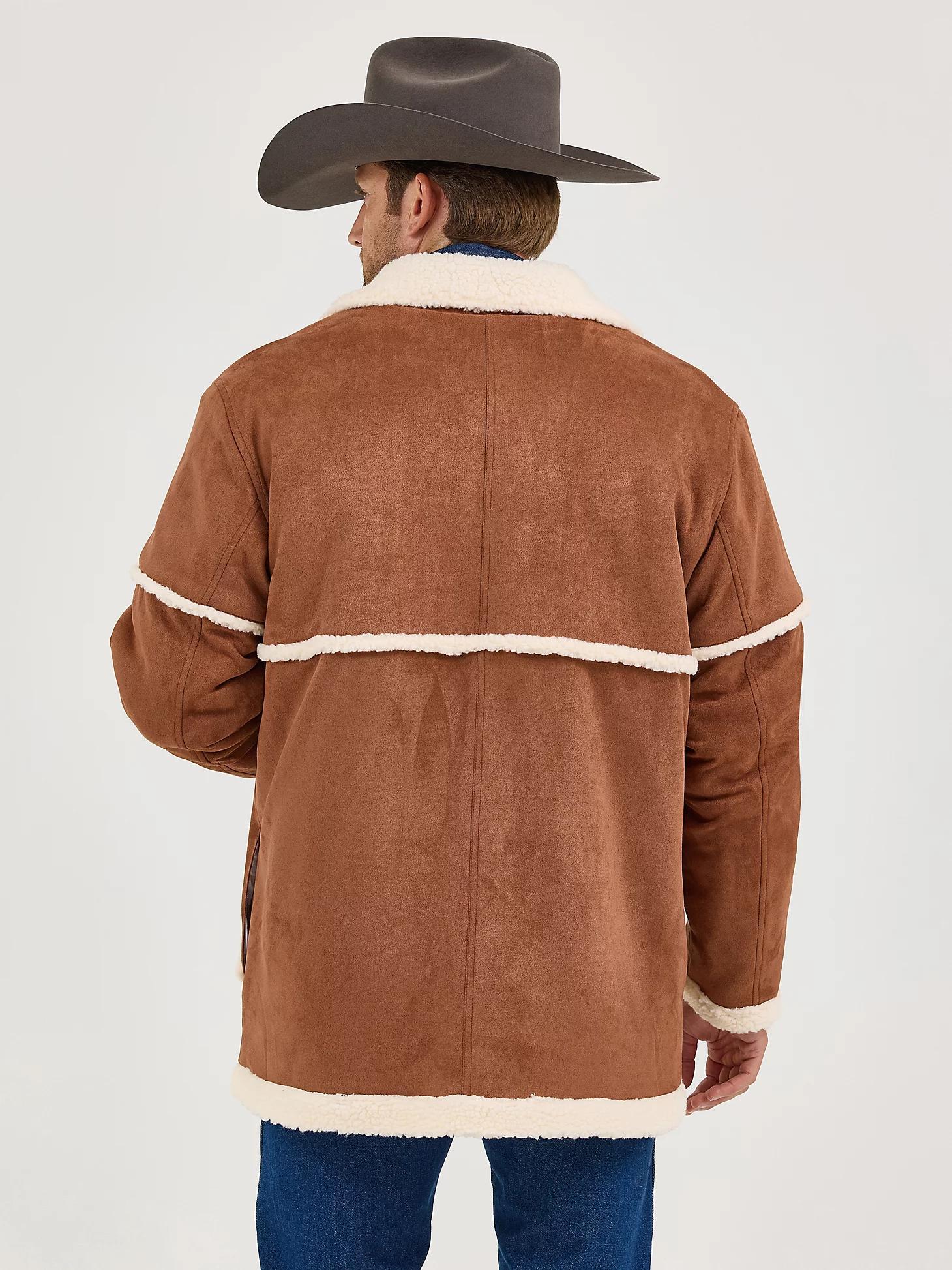 Men's Wrangler Sherpa Contrast Cowboy Jacket in Rawhide Product Image