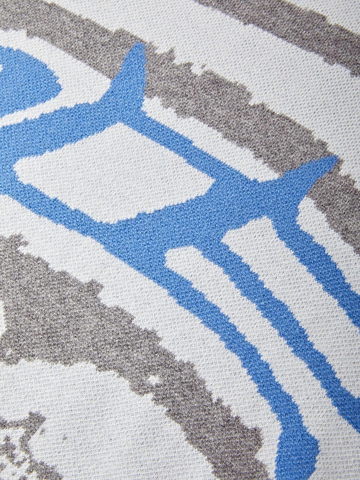 Long Sleeve Jacquard Crew Neck Sweater Product Image