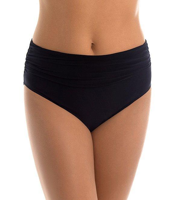 Magicsuit Solid Jersey Brief Shirred Swim Bottom Product Image