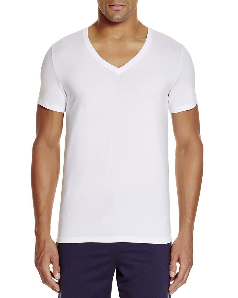 Mens Cotton Superior Short Sleeve V-Neck Tee - Product Image