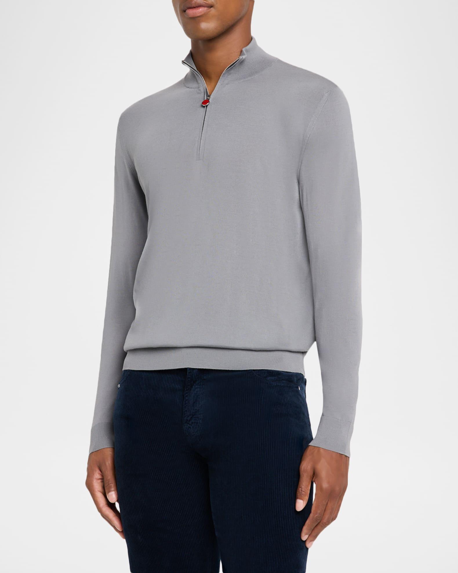 Men's Wool Half-Zip Sweater Product Image