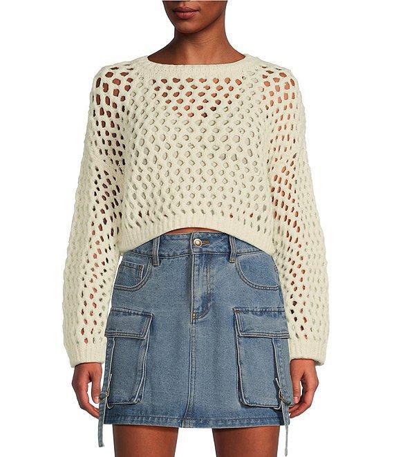 C&V Chelsea & Violet Open Knit Sweater Product Image