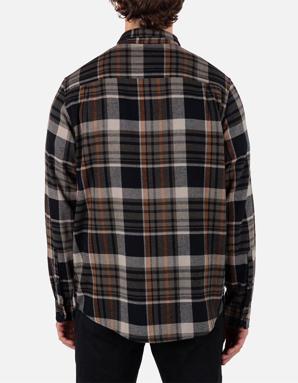 HURLEY Portland Organic Mens Flannel - BLACK COMBO Product Image