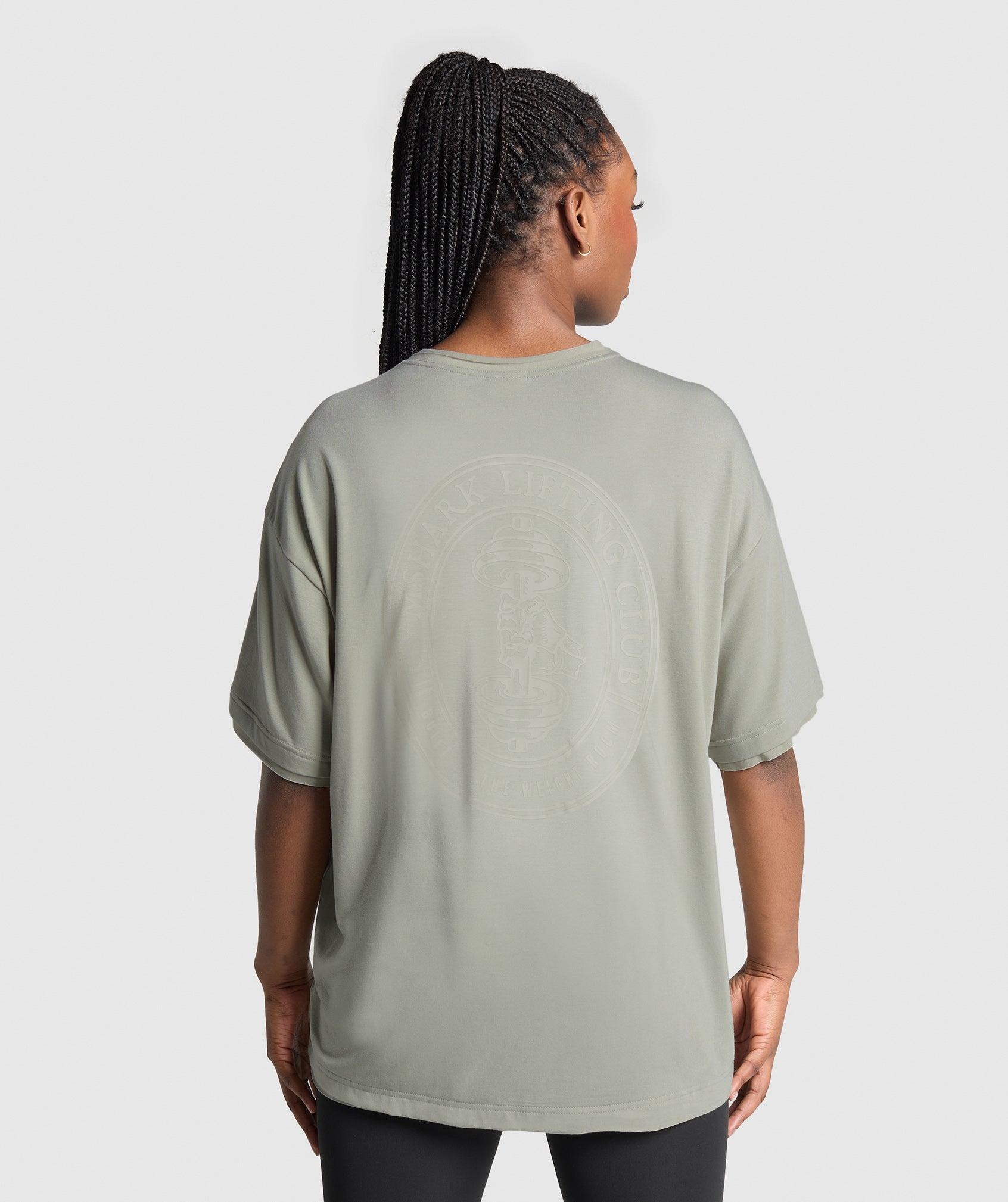 Gymshark Superset Graphic T-shirt - Stone Grey Female Product Image