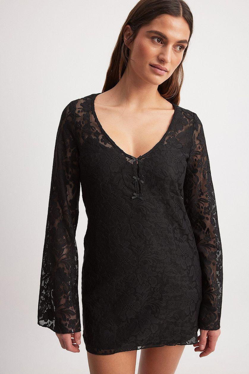 Lace Mini Dress Product Image