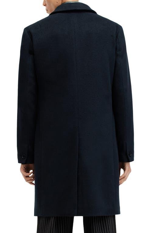 ALLSAINTS Hal Longline Coat In Nite Blue Product Image