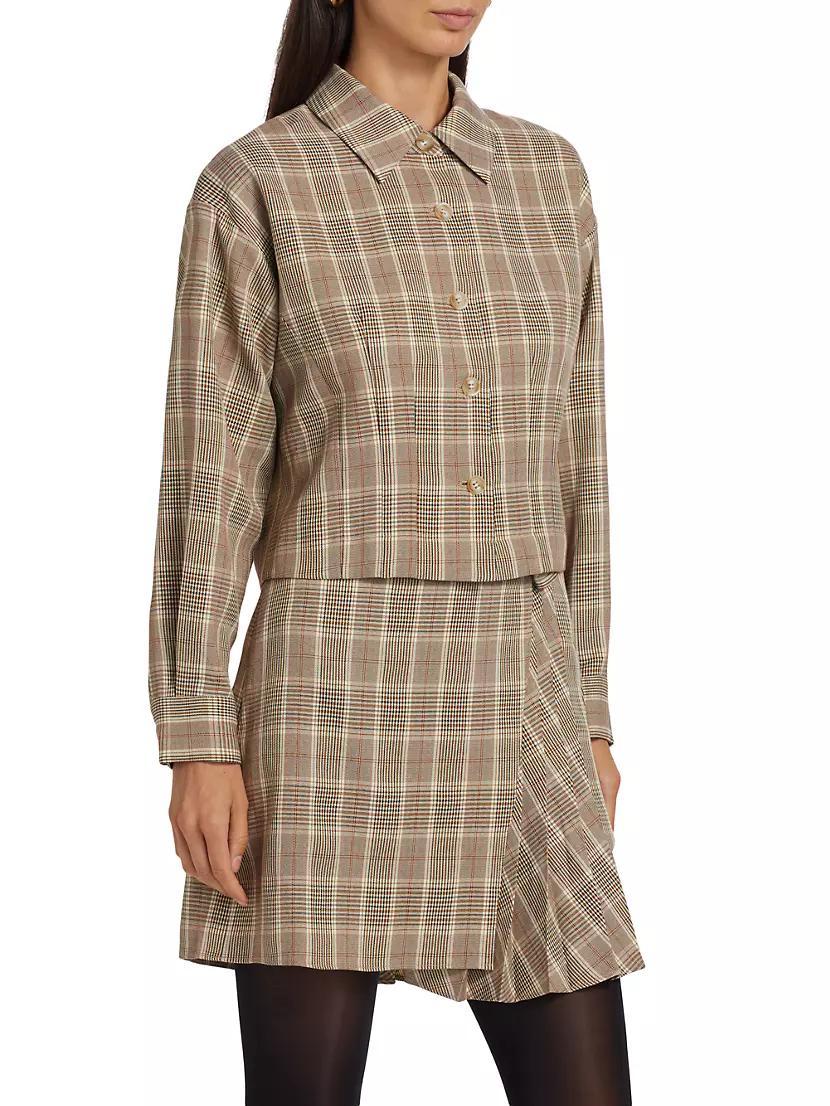 Plaid Stretch Jacket Product Image