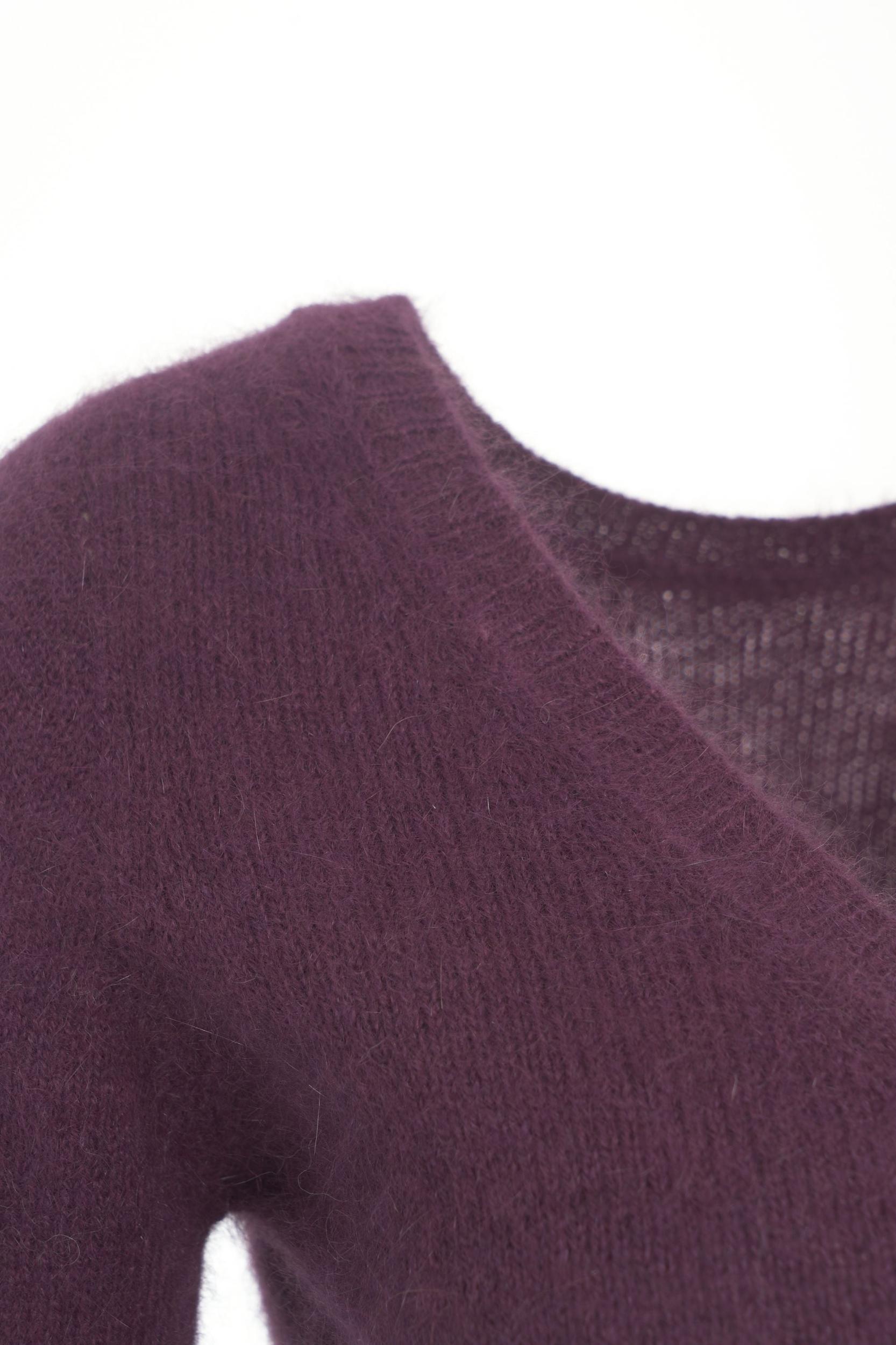 Knitted Sweater with V-Neck Product Image
