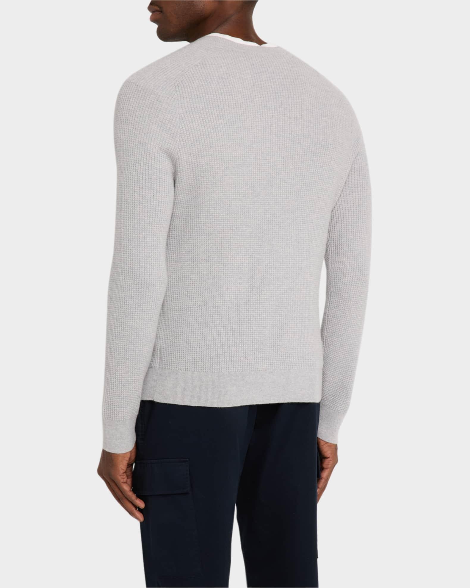 Men's Cashmere Waffle-Knit Sweater Product Image