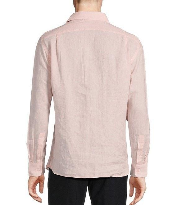 Daniel Cremieux Signature Label Albini Solid Linen Long Sleeve Woven Shirt Product Image