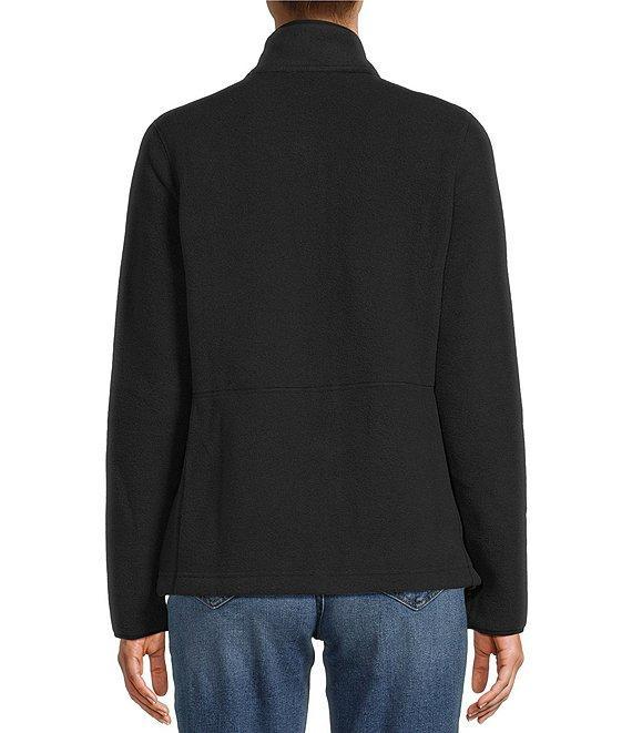 L.L.Bean Mountain Classic Stand Collar Long Sleeve Pocketed Fleece Knit Jacket Product Image