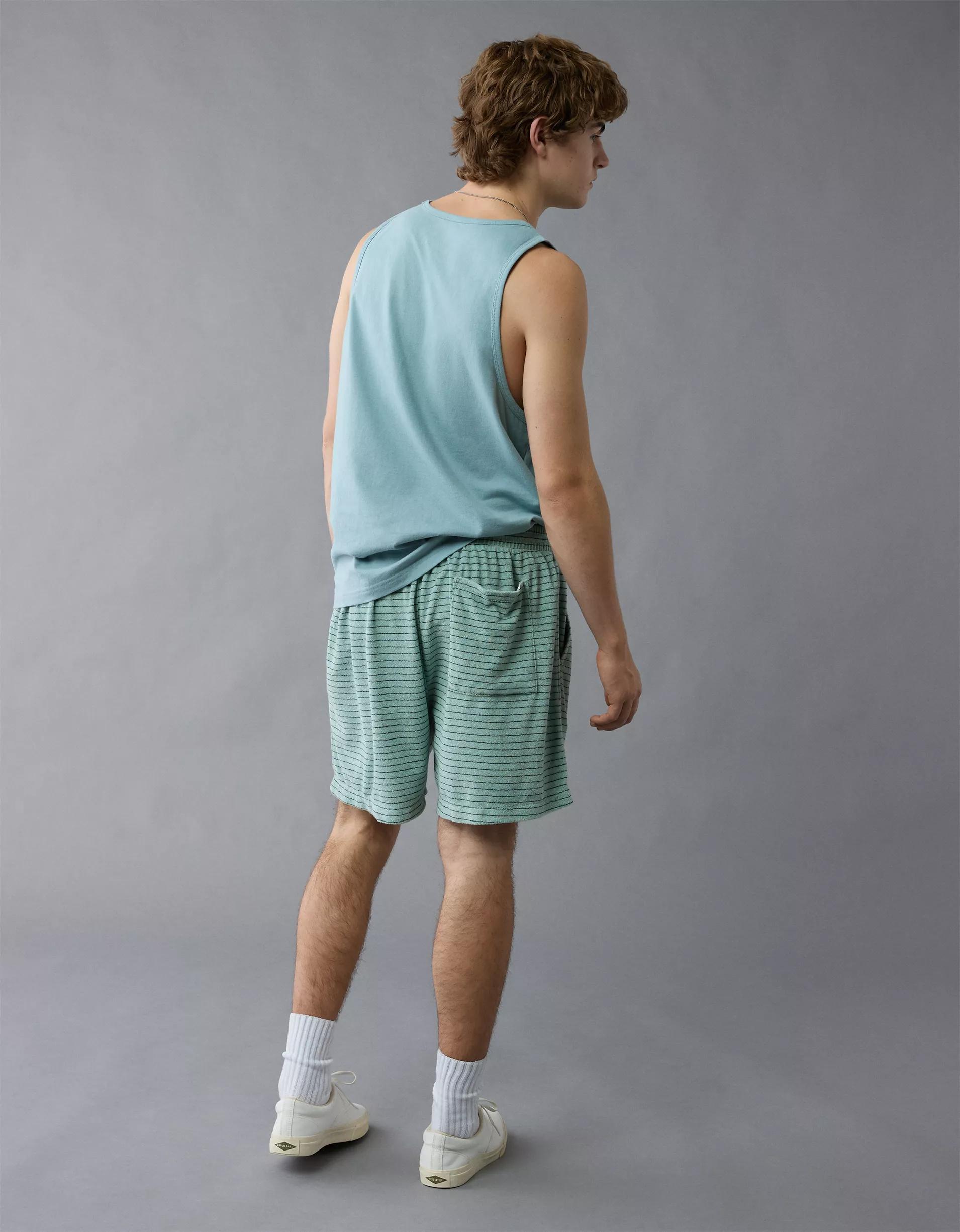 AE Sofa Surfin' Terry Striped Lounge Short Product Image