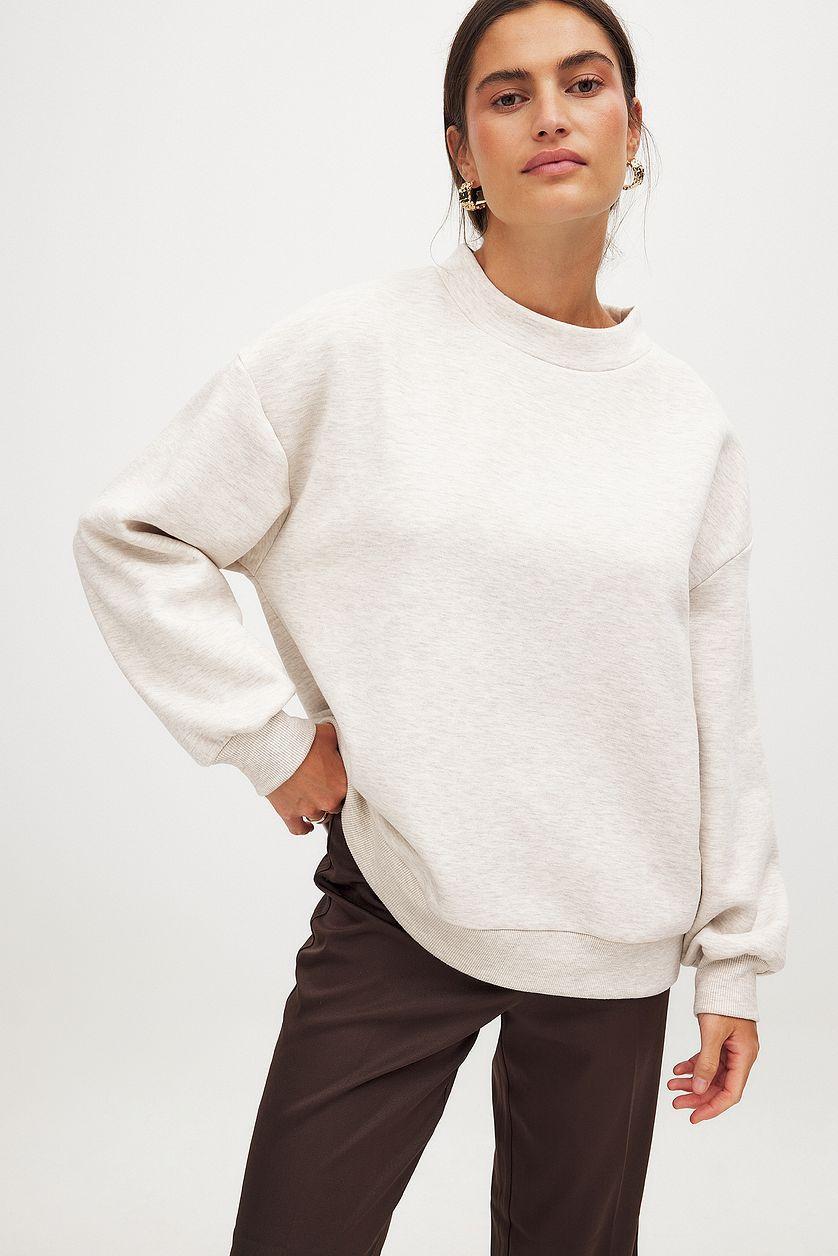 High Neck Detail Sweatshirt Product Image
