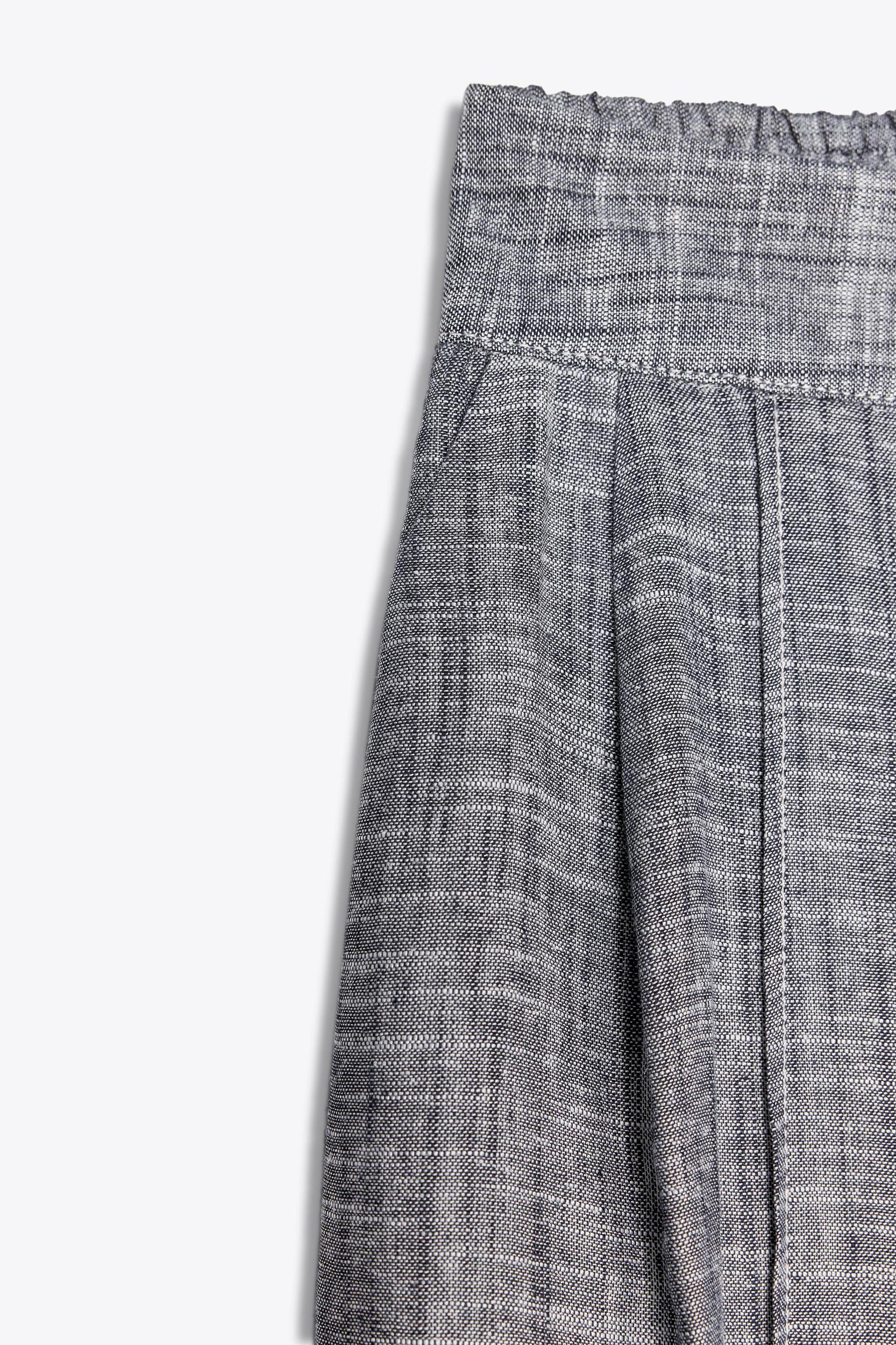 WIDE LEG LINEN PANTS Product Image