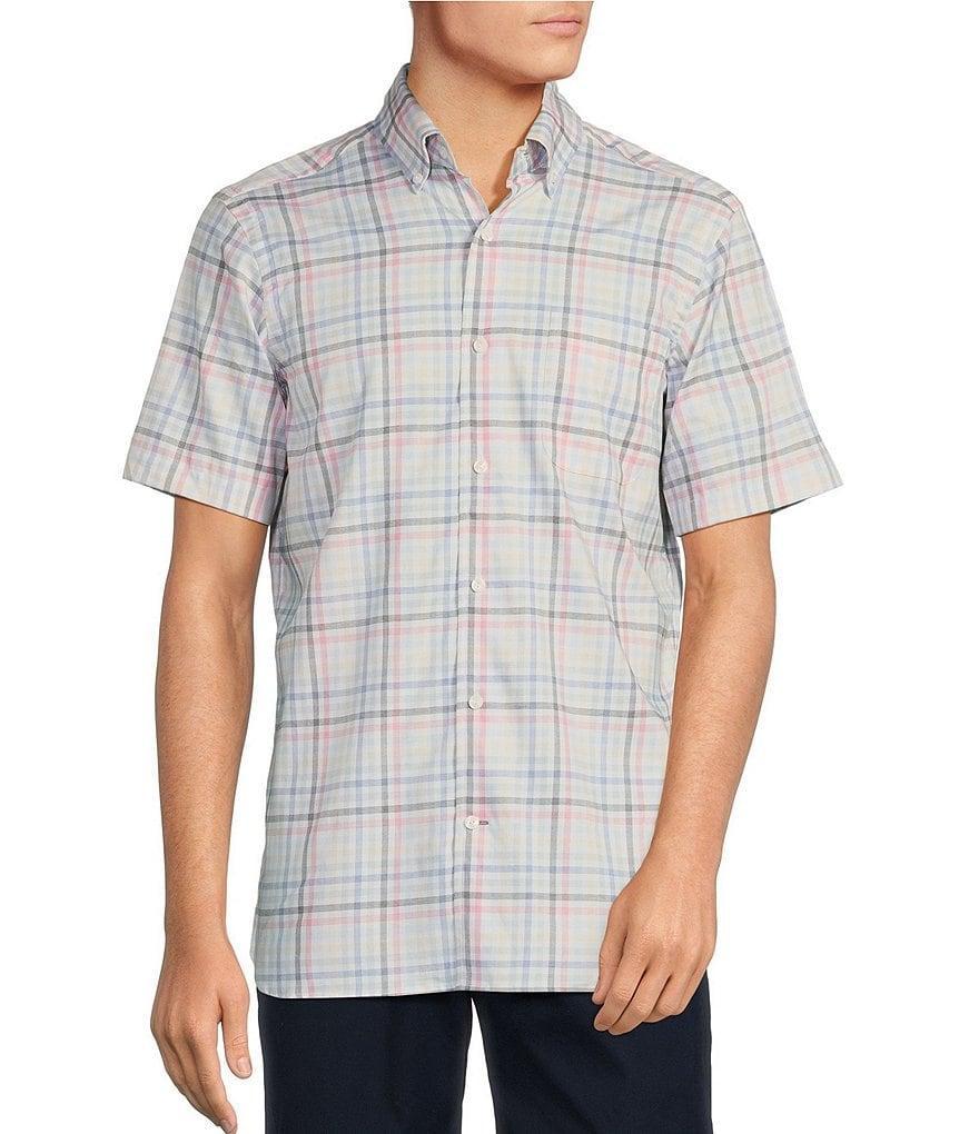 Daniel Cremieux Signature Label Plaid Lyocell-Cotton Short Sleeve Woven Shirt Product Image