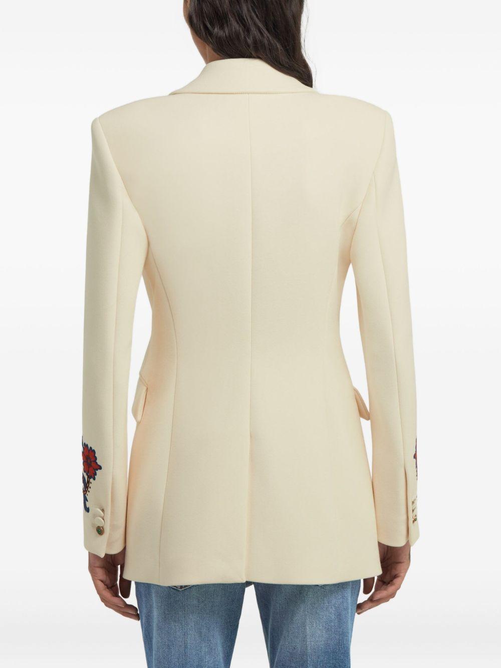 floral-embroidered blazer Product Image