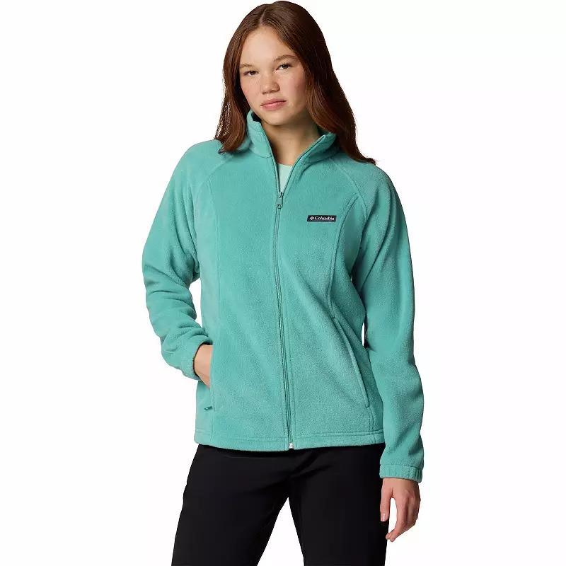 Women's Columbia Benton Springs Zip-Front Fleece Jacket, Size: Large, Blue Product Image