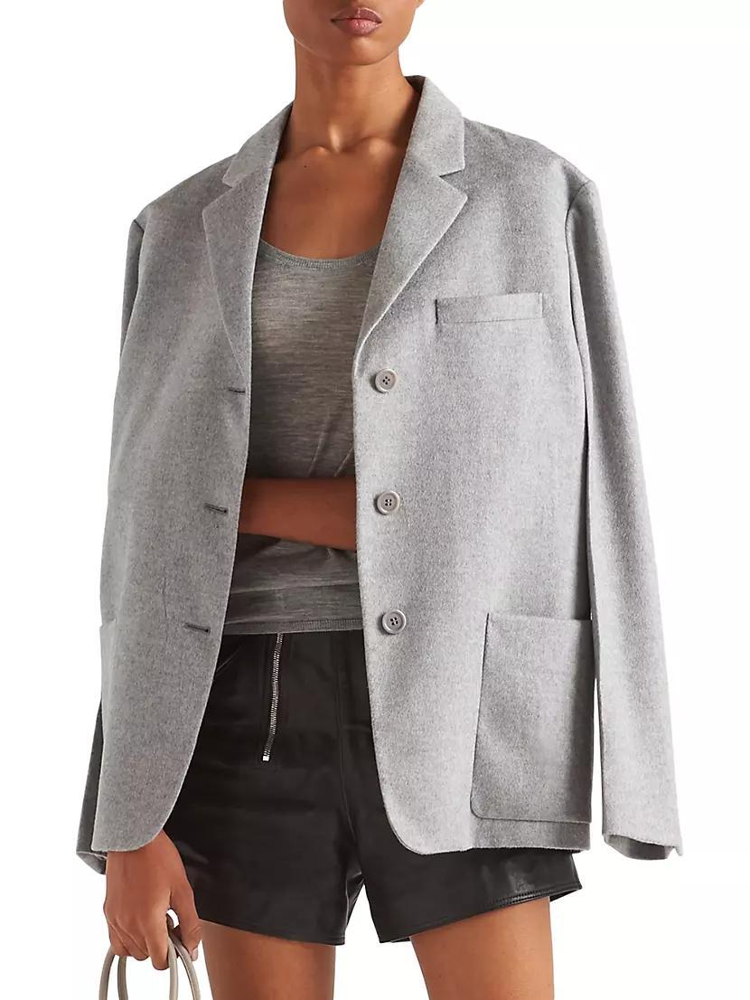 Single Breasted Cashmere Jacket Product Image