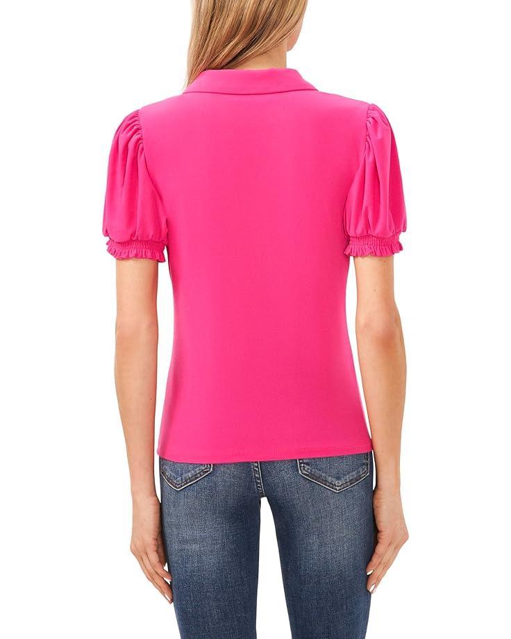 Short Sleeve Ruffle Detail High Low Top Product Image