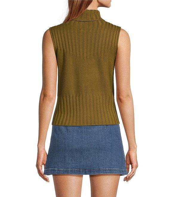 Chelsea & Violet Rosie Turtleneck Sleeveless Sweater Product Image