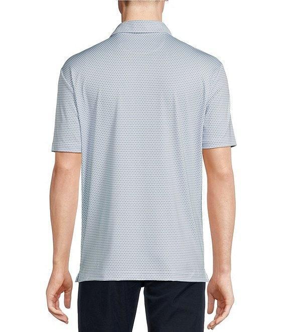 Cremieux Blue Label Performance Big & Tall Stretch Geo Print Short Sleeve Polo Shirt Product Image