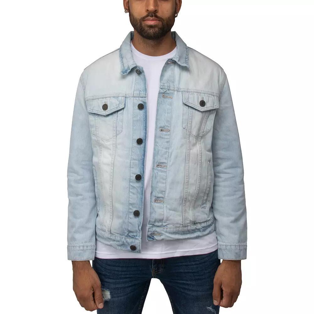 Men's Xray Washed Denim Jacket, Size: XL, Medium Blue Product Image
