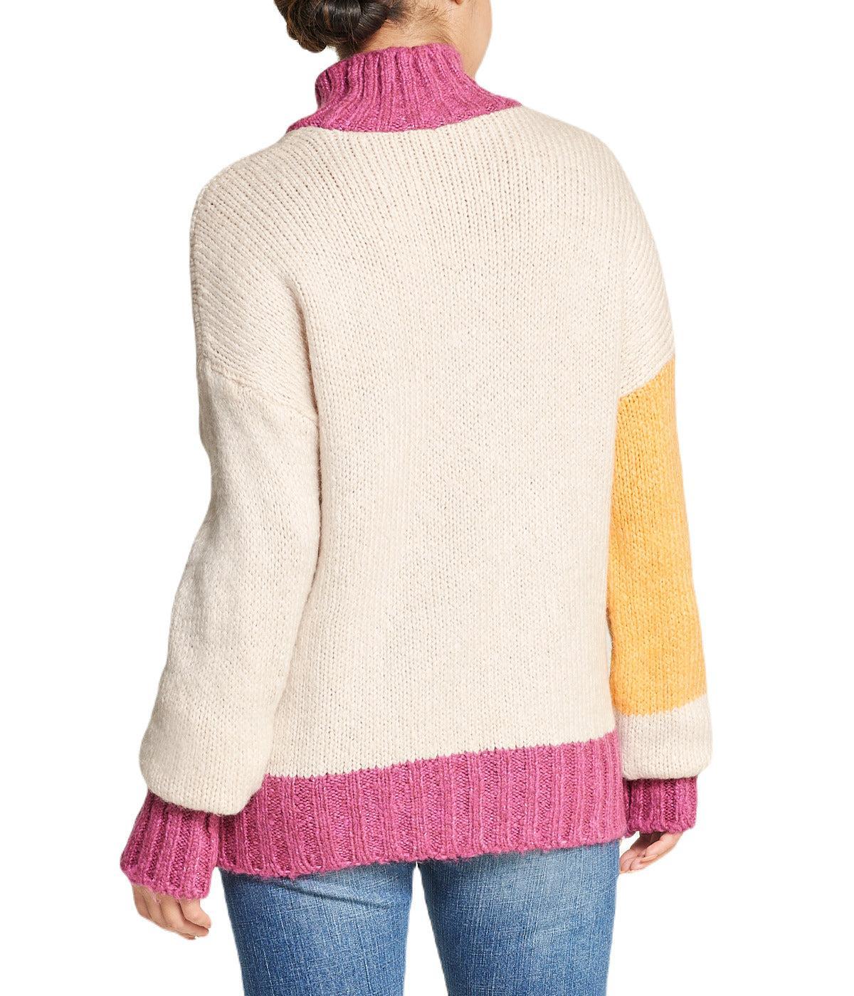 Color Block Tunic Sweater Product Image