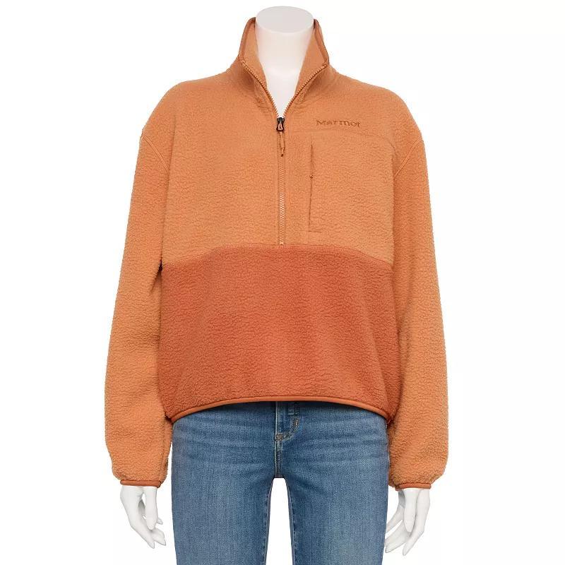 Women's Aros Half Zip Fleece Pullover, Size: Small, Sunburn Product Image