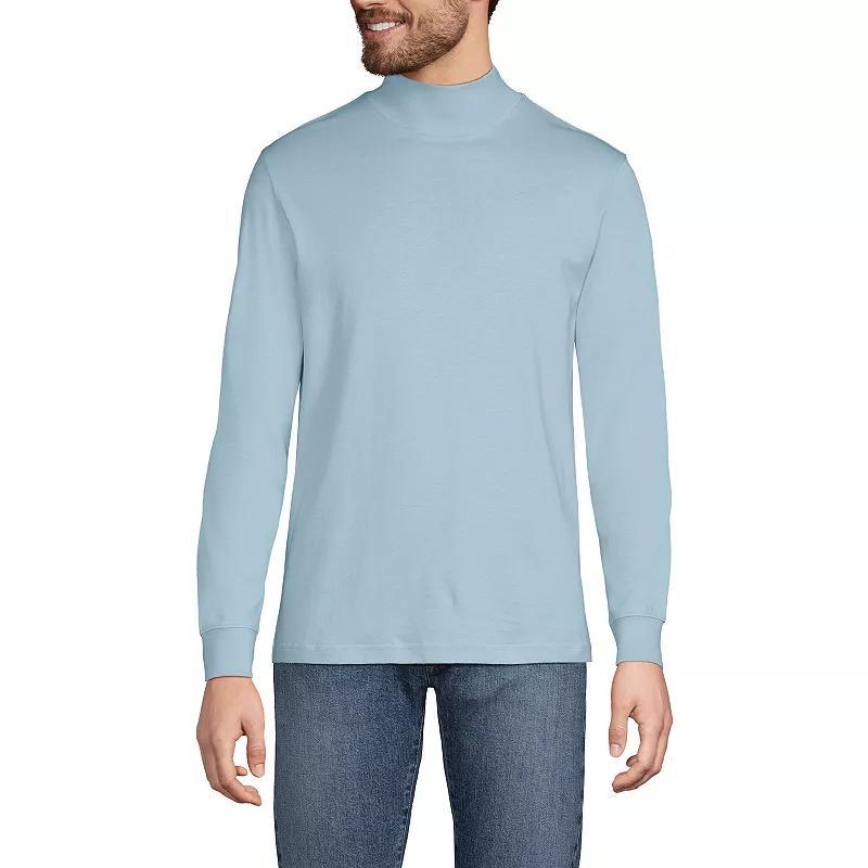 Men's Lands' End Super-T Mock Turtleneck,  Product Image