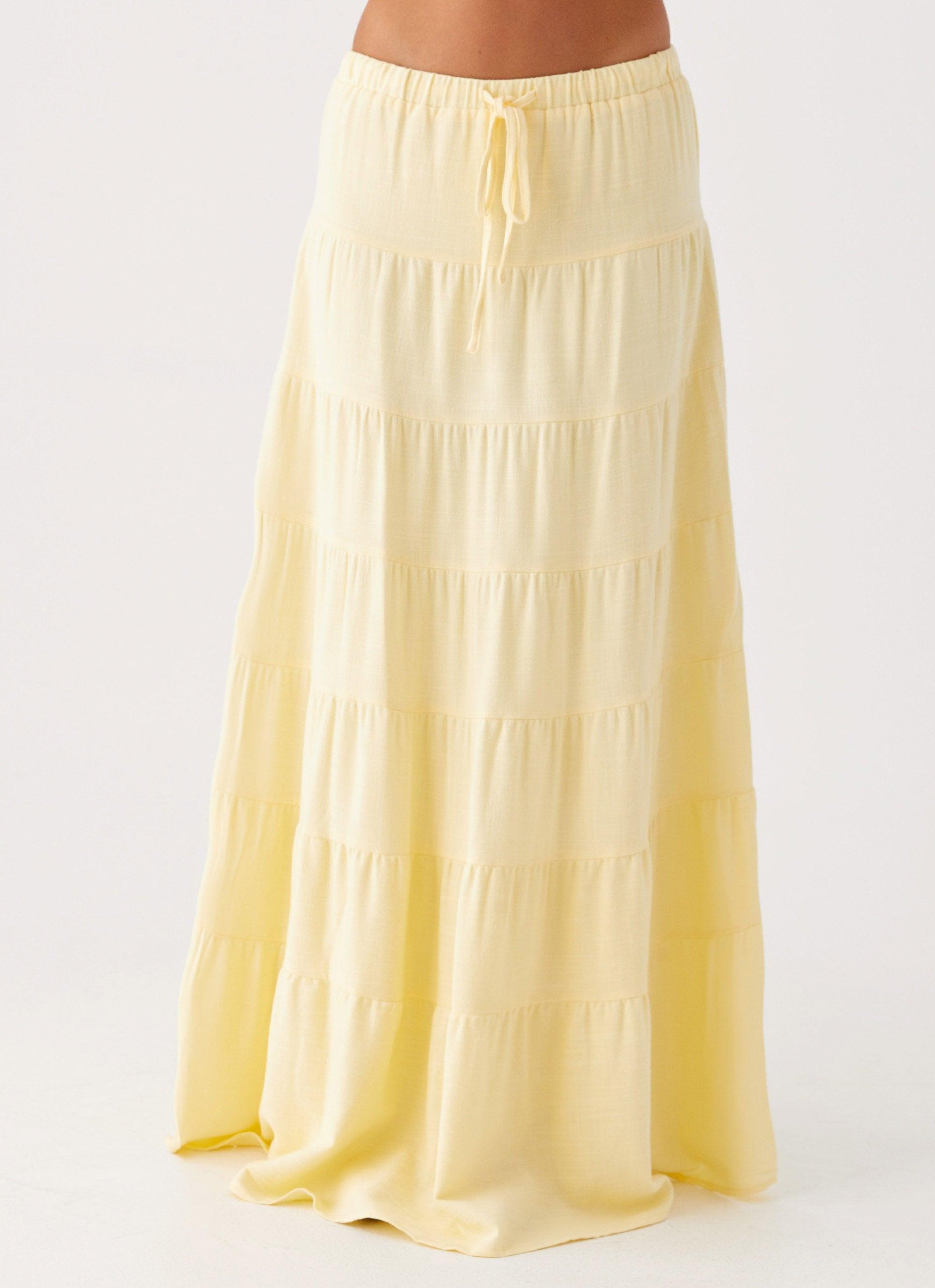 Mariella Linen Top - Yellow Product Image