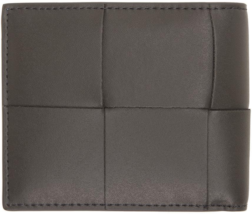 BOTTEGA VENETA Gray Cassette Bi-fold Wallet In 1410 Lgraphite Product Image