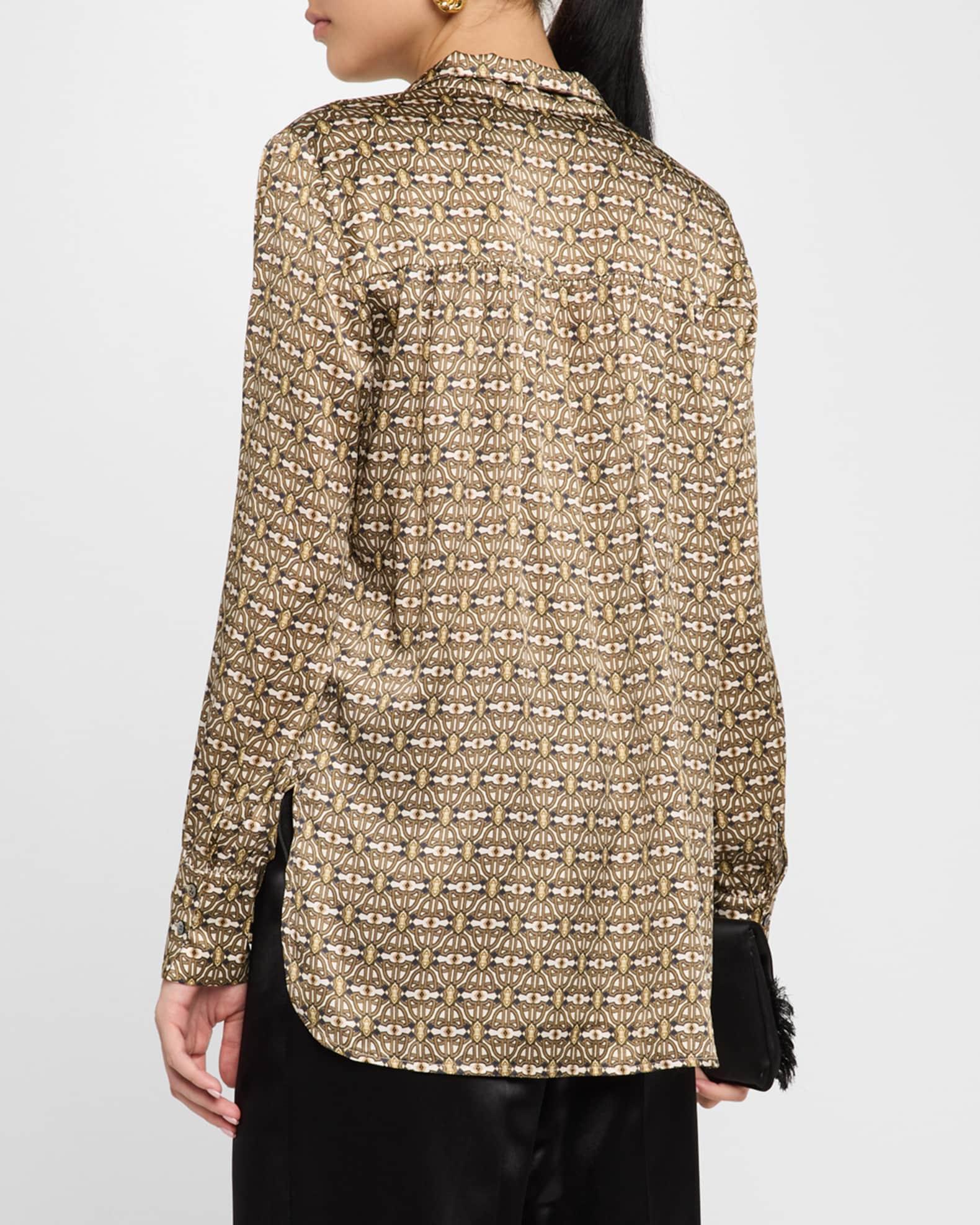 Natedea Printed Silk Blouse Product Image